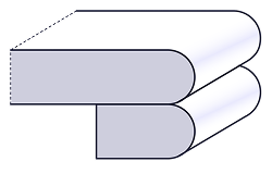 Chant 1/2 rond double