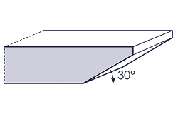 Chant plat à 30° (aile d’avion)