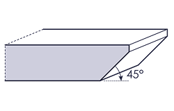 Chant plat à 45° (aile d’avion)