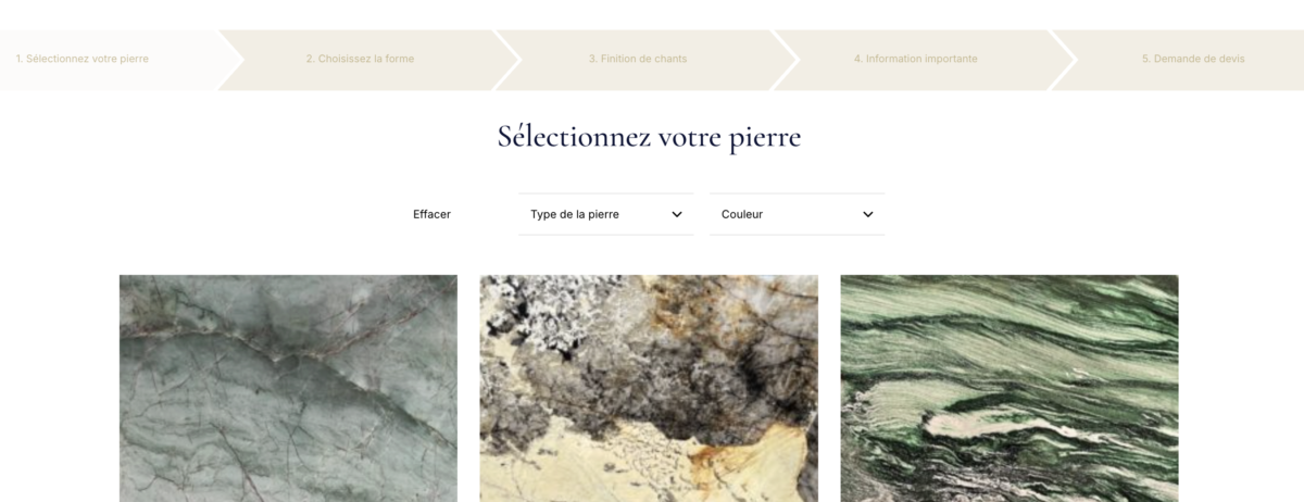 Configurateur de table