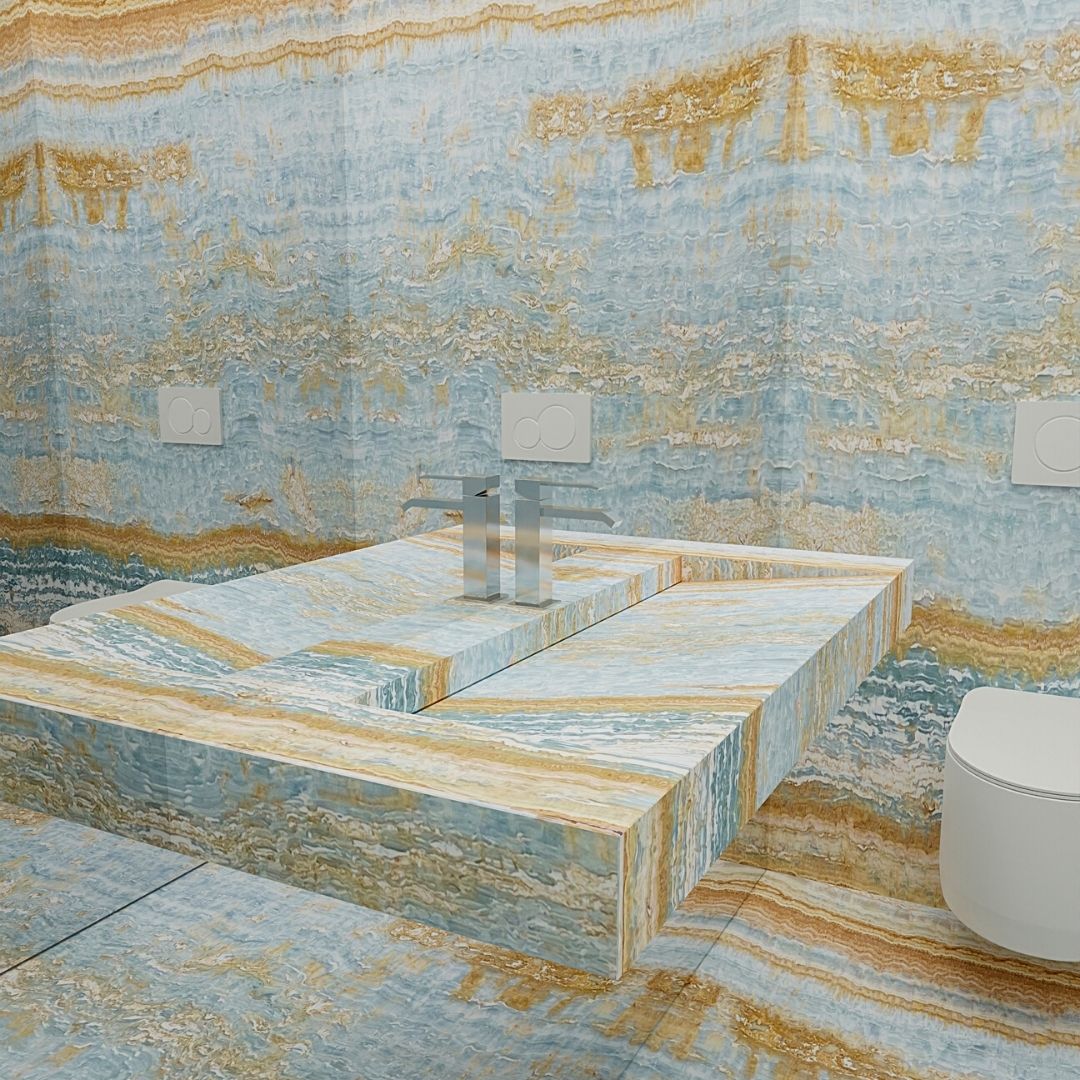 Marbre Onyx blue