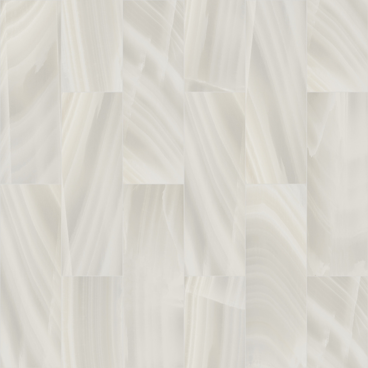 Carrelage grand format effet marbre veiné beige et blanc vu de dessus