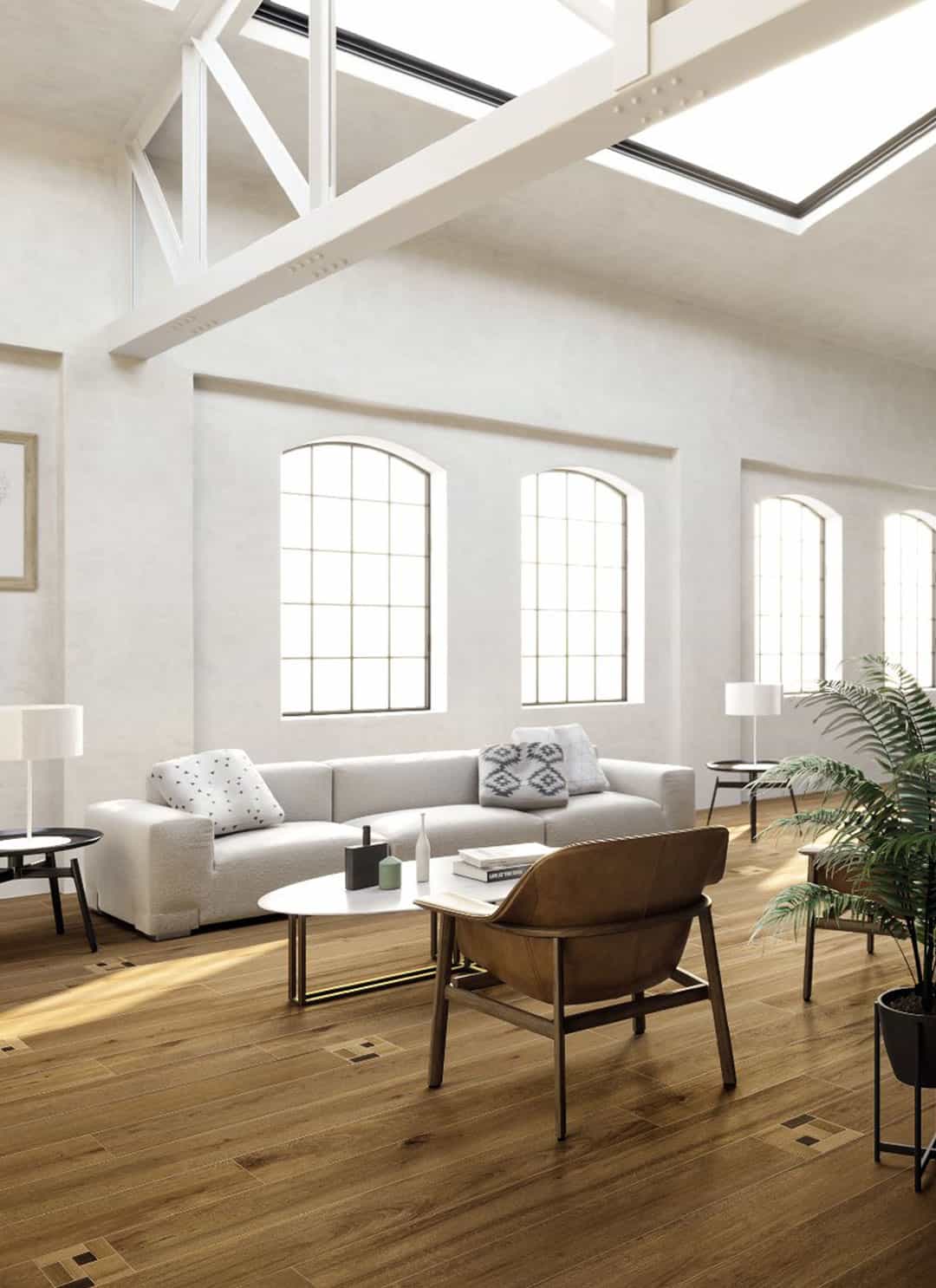 Carrelage aspect parquet : grès cérame imitation bois